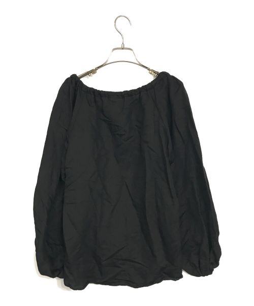 KALNA（カルナ）KALNA (カルナ) ギャザーオフショルダーブラウス ブラックの古着・服飾アイテム