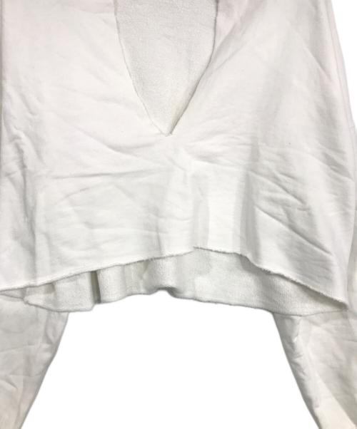 ETRE TOKYO（エトレトウキョウ）ETRE TOKYO (エトレトウキョウ) カットオフVネックスウェット ホワイト サイズ:Fの古着・服飾アイテム