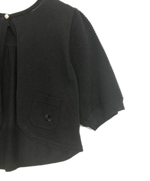 M'S GRACY（エムズグレイシー）M'S GRACY (エムズグレイシー) 切替カーディガン ブラック サイズ:40の古着・服飾アイテム