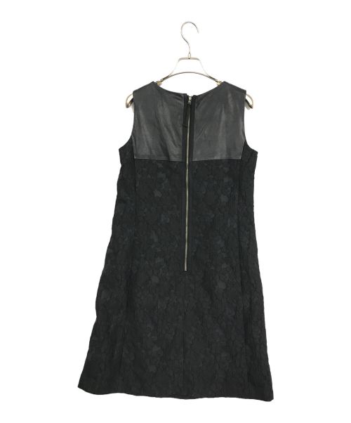 TO BE CHIC（トゥービーシック）TO BE CHIC (トゥービーシック) 花柄切替ノースリーブワンピース ブラック サイズ:40の古着・服飾アイテム