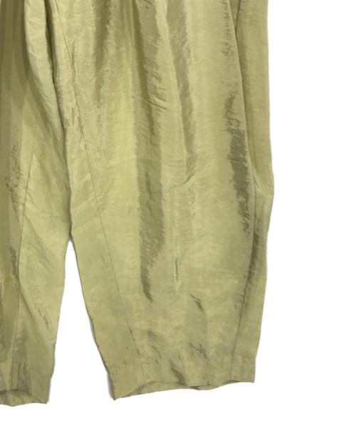 TODAYFUL（トゥデイフル）TODAYFUL (トゥデイフル) Satin Easy Pants 黄緑 サイズ:36の古着・服飾アイテム