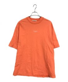 Acne studios（アクネ ストゥディオズ）の古着「REVERSE LOGO TEE／リバースロゴTee」｜オレンジ