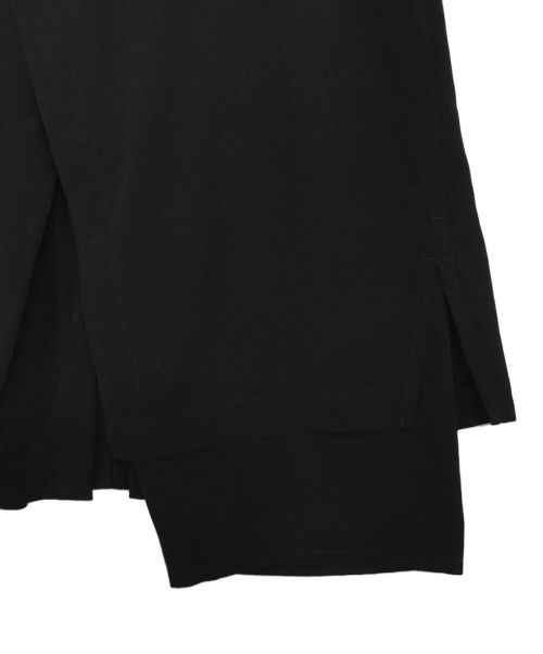Yohji Yamamoto pour homme（ヨウジヤマモト プールオム）Yohji Yamamoto pour homme (ヨウジヤマモト プールオム) TUXEDO WRAP PANTS/タキシードラップパンツ ブラック サイズ:2の古着・服飾アイテム