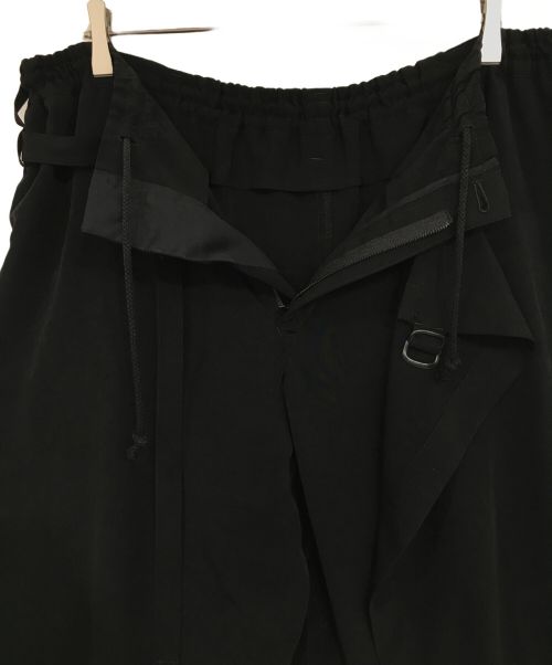 Yohji Yamamoto pour homme（ヨウジヤマモト プールオム）Yohji Yamamoto pour homme (ヨウジヤマモト プールオム) TUXEDO WRAP PANTS/タキシードラップパンツ ブラック サイズ:2の古着・服飾アイテム
