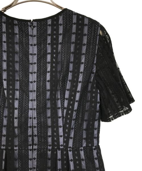 Kaene（カエン）Kaene (カエン) エンブロイダリーマーメイドワンピース ブラック サイズ:38の古着・服飾アイテム