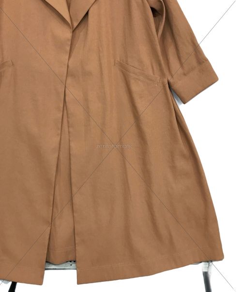 Spick and Span（スピックアンドスパン）Spick and Span (スピックアンドスパン) ビックカラーガウンコート ブラウン サイズ:38の古着・服飾アイテム