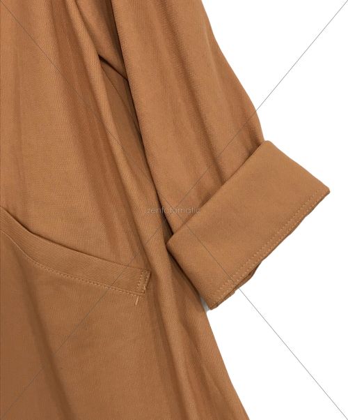 Spick and Span（スピックアンドスパン）Spick and Span (スピックアンドスパン) ビックカラーガウンコート ブラウン サイズ:38の古着・服飾アイテム