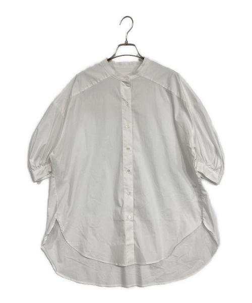 SOEJU（ソージュ）SOEJU (ソージュ) ノーカラーブラウス ホワイト サイズ:SIZE Freeの古着・服飾アイテム