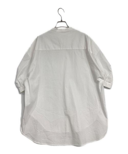 SOEJU（ソージュ）SOEJU (ソージュ) ノーカラーブラウス ホワイト サイズ:SIZE Freeの古着・服飾アイテム