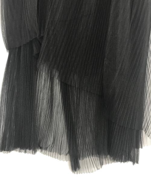 AEWEN MATOPH（イウエン マトフ）AEWEN MATOPH (イウエン マトフ) チュール プリーツ キャミソール ワンピース ブラック サイズ:サイズ表記無しの古着・服飾アイテム