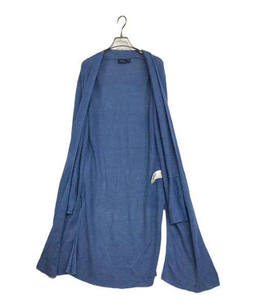 POLO RALPH LAUREN（ポロ・ラルフローレン）POLO RALPH LAUREN (ポロ・ラルフローレン) ローゲージロングカーディガン ブルー サイズ:XSの古着・服飾アイテム