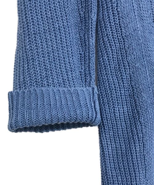 POLO RALPH LAUREN（ポロ・ラルフローレン）POLO RALPH LAUREN (ポロ・ラルフローレン) ローゲージロングカーディガン ブルー サイズ:XSの古着・服飾アイテム