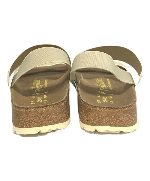 papillio（パピリオ）papillio (パピリオ) クロッグサンダル ブラウン サイズ:37の古着・服飾アイテム