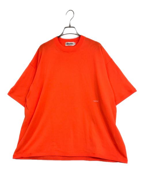 Gymphlex（ジムフレックス）Gymphlex (ジムフレックス) クルーネック半袖プルオーバーニット オレンジ サイズ:Mの古着・服飾アイテム