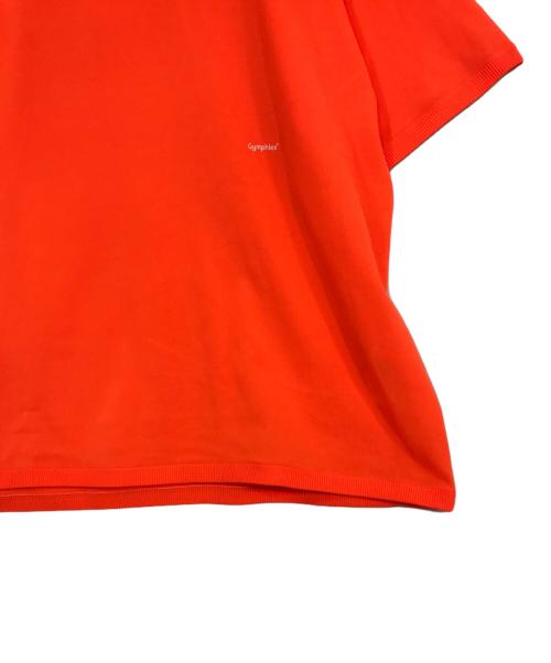 Gymphlex（ジムフレックス）Gymphlex (ジムフレックス) クルーネック半袖プルオーバーニット オレンジ サイズ:Mの古着・服飾アイテム