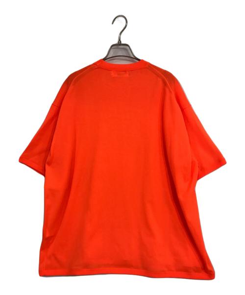 Gymphlex（ジムフレックス）Gymphlex (ジムフレックス) クルーネック半袖プルオーバーニット オレンジ サイズ:Mの古着・服飾アイテム