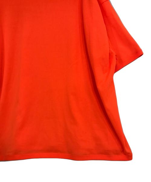 Gymphlex（ジムフレックス）Gymphlex (ジムフレックス) クルーネック半袖プルオーバーニット オレンジ サイズ:Mの古着・服飾アイテム