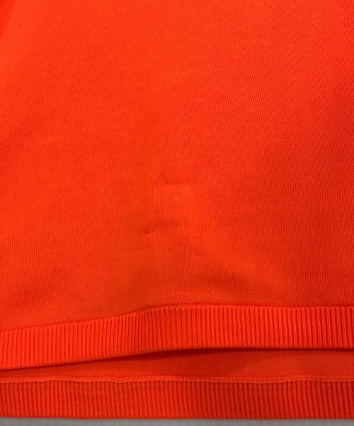 Gymphlex（ジムフレックス）Gymphlex (ジムフレックス) クルーネック半袖プルオーバーニット オレンジ サイズ:Mの古着・服飾アイテム