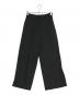 icB（アイシービー）の古着「Synthetic Linen ワイドパンツ」｜ブラック