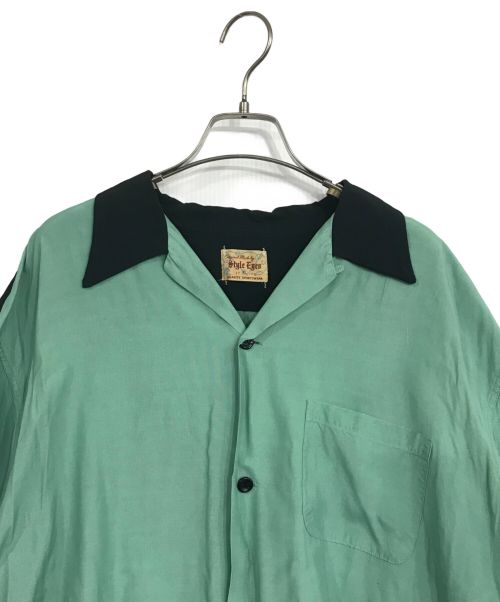 STYLE EYES（スタイルアイズ）STYLE EYES (スタイルアイズ) 2トーンボウリングシャツ グリーン サイズ:XLの古着・服飾アイテム