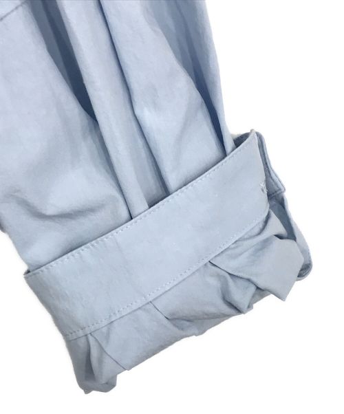 FRAMeWORK（フレームワーク）FRAMeWORK (フレームワーク) クロップドランタンスリーブシャツ スカイブルー サイズ:表記無しの古着・服飾アイテム