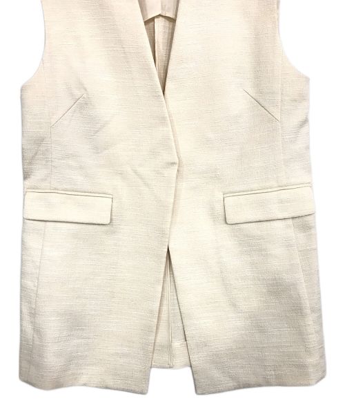 SOEJU（ソージュ）SOEJU (ソージュ) ツィーディージャカードジレ ベージュ サイズ:Mの古着・服飾アイテム