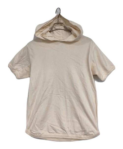 FULLCOUNT（フルカウント）FULLCOUNT (フルカウント) FLATSEAM HEAVYWEIGHT HOODIE T-SHIRT /ヘビーウエイト フード付Tシャツ ベージュ サイズ:38の古着・服飾アイテム