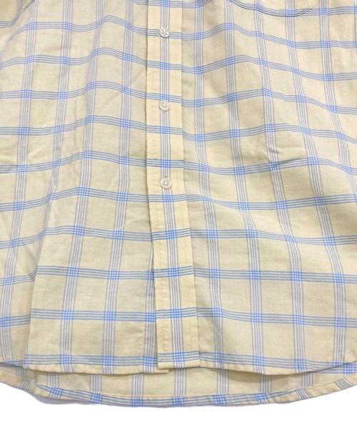 TOWN CRAFT（タウンクラフト）TOWN CRAFT (タウンクラフト) 半袖チェックシャツ イエロー サイズ:Mの古着・服飾アイテム