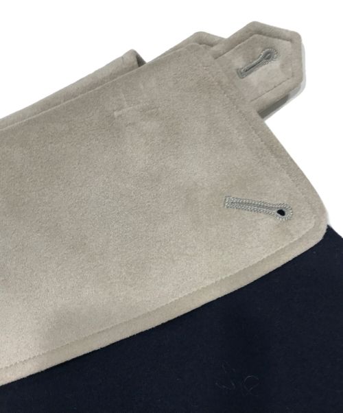 THE RERACS（ザ リラクス）THE RERACS (ザ リラクス) RERACS WAIST FLAP ASYMMETRY SKIRT ネイビー サイズ:36の古着・服飾アイテム