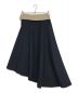 THE RERACS (ザ リラクス) RERACS WAIST FLAP ASYMMETRY SKIRT ネイビー サイズ:36：11000円