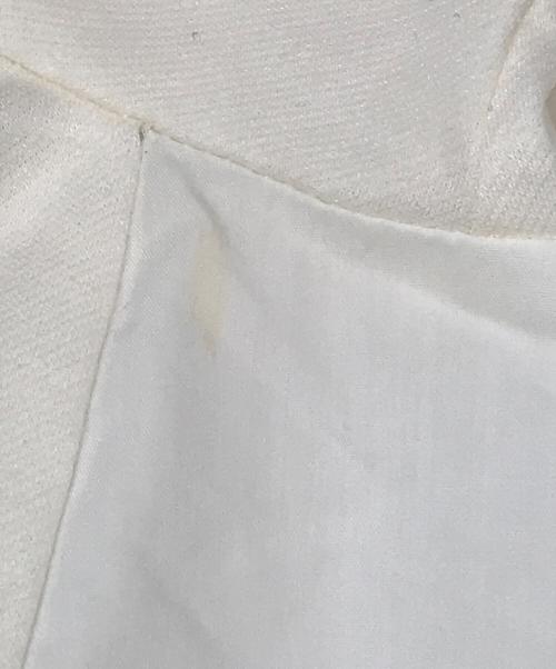 23区（ニジュウサンク）23区 (ニジュウサンク) コットンツイルジャージー フレア プルオーバー ホワイト サイズ:Mの古着・服飾アイテム