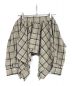 ACLENT (アクレント) Asymmetry check mini skirt グレー サイズ:F：3000円