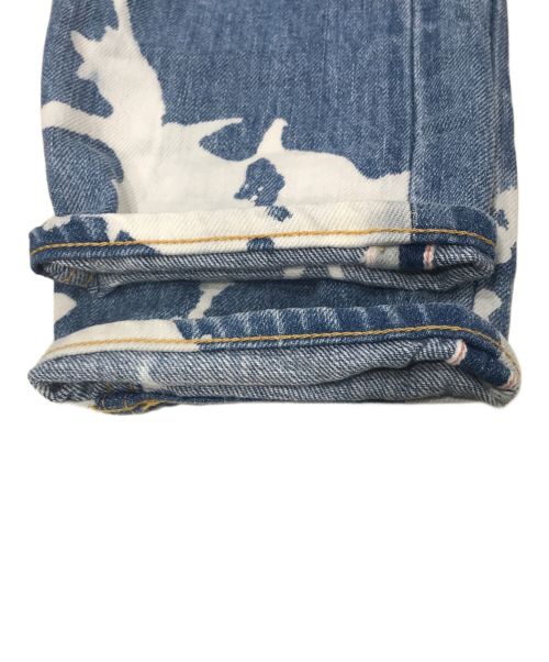 BLUE BLUE（ブルーブルー）BLUE BLUE (ブルーブルー) アカミミデニム カゴバッセンウォーンアウト スリムジーンズ インディゴ サイズ:1の古着・服飾アイテム