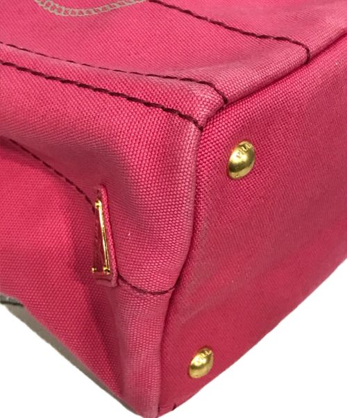 PRADA（プラダ）PRADA (プラダ) カナパ2WAYトートバッグPM ピンクの古着・服飾アイテム