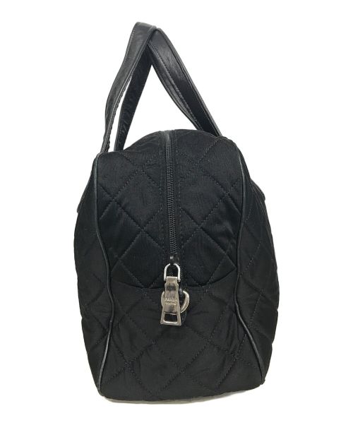 PRADA（プラダ）PRADA (プラダ) ２WAYキルティングボストンバッグ ブラックの古着・服飾アイテム
