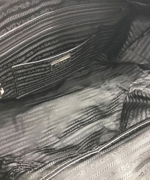 PRADA（プラダ）PRADA (プラダ) ２WAYキルティングボストンバッグ ブラックの古着・服飾アイテム