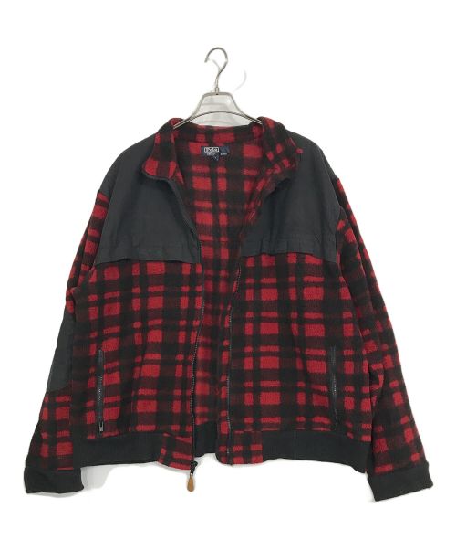POLO RALPH LAUREN（ポロ・ラルフローレン）POLO RALPH LAUREN (ポロ・ラルフローレン) フリースジャケット レッド サイズ:XLの古着・服飾アイテム