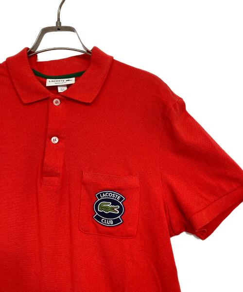 LACOSTE（ラコステ）LACOSTE (ラコステ) ポロシャツ レッド サイズ:3の古着・服飾アイテム