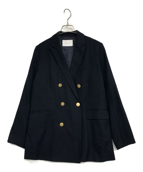 SIMPLICITE（シンプリシテ）SIMPLICITE (シンプリシテ) フレンチリネンジャケット ネイビー サイズ:FREEの古着・服飾アイテム