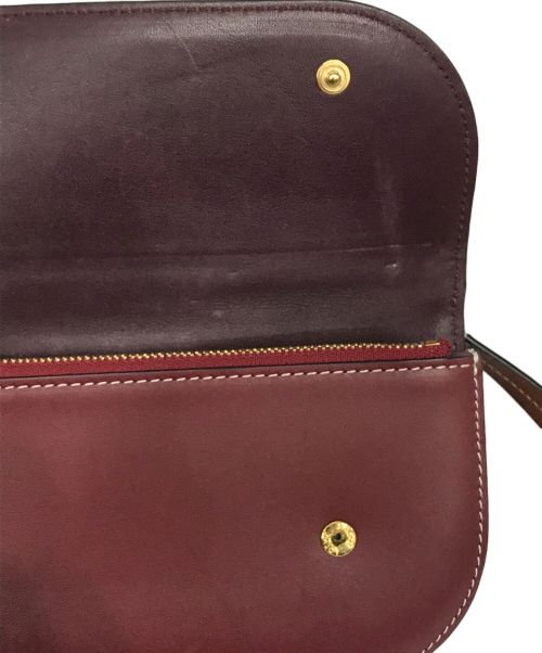 LOEWE（ロエベ）LOEWE (ロエベ) ゲートポシェット レッド×ブラウンの古着・服飾アイテム