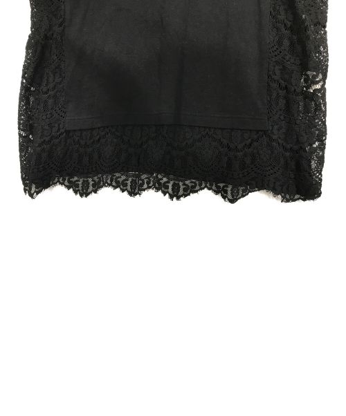 Y's（ワイズ）Y's (ワイズ) レースドッキングワンピース ブラック サイズ:SIZE 1の古着・服飾アイテム