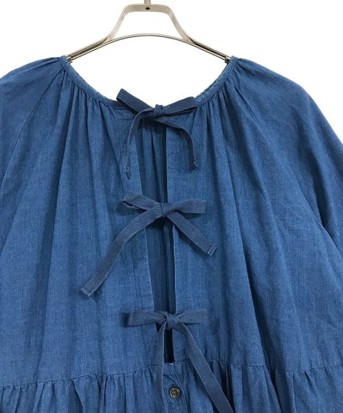 BEAMS BOY（ビームスボーイ）BEAMS BOY (ビームスボーイ) バックトゥフロントメディカルワンピース ブルー サイズ:記載なしの古着・服飾アイテム