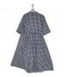 BEAMS BOY (ビームスボーイ) ドット ギンガム カシュクールワンピース ブルー×ホワイト サイズ:F：3980円
