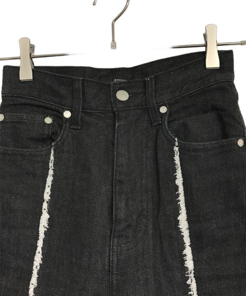 EMODA（エモダ）EMODA (エモダ) アンダーポケットフレアジーンズ ブラック サイズ:Sの古着・服飾アイテム