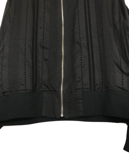 URU（ウル）URU (ウル) レースデザインキュプラブルゾン ブラック サイズ:2の古着・服飾アイテム