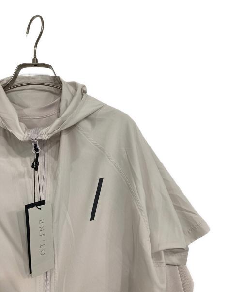 UNFILO（アンフィーロ）UNFILO (アンフィーロ) フードジャケットレイヤ-ドカットソー ベージュ サイズ:SIZE Sの古着・服飾アイテム