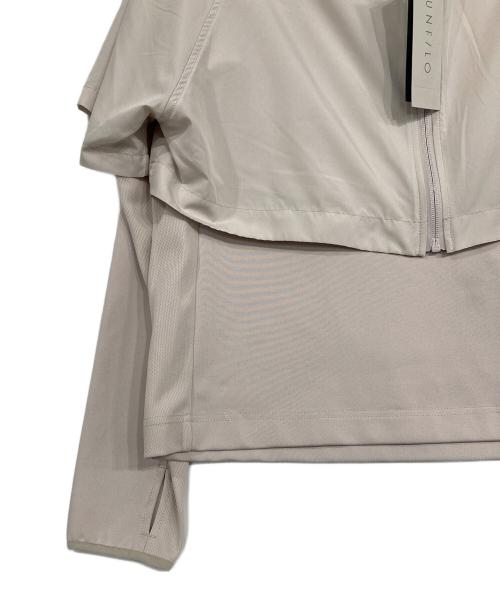 UNFILO（アンフィーロ）UNFILO (アンフィーロ) フードジャケットレイヤ-ドカットソー ベージュ サイズ:SIZE Sの古着・服飾アイテム