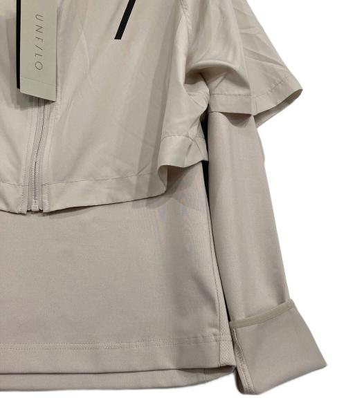 UNFILO（アンフィーロ）UNFILO (アンフィーロ) フードジャケットレイヤ-ドカットソー ベージュ サイズ:SIZE Sの古着・服飾アイテム