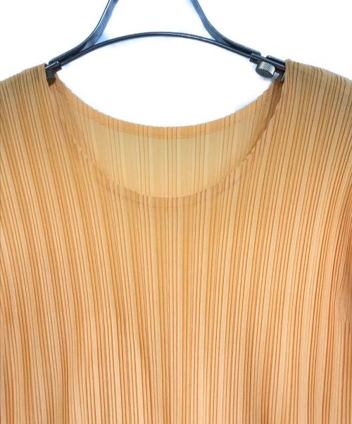 PLEATS PLEASE（プリーツプリーズ）PLEATS PLEASE (プリーツプリーズ) プリーツカットソー オレンジ サイズ:3の古着・服飾アイテム