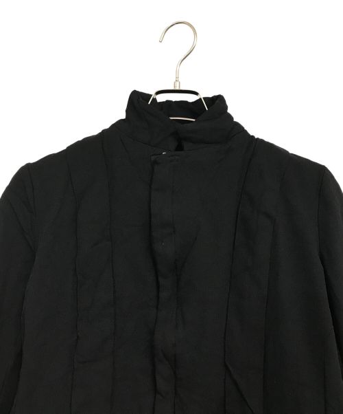 ROBE DE CHAMBRE COMME DES GARCONS（ローブドシャンブル コムデギャルソン）ROBE DE CHAMBRE COMME DES GARCONS (ローブドシャンブル コムデギャルソン) 縮絨ジップアップジャケット ブラック サイズ:Lの古着・服飾アイテム